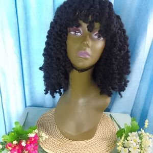 Curly Black Wig for Women